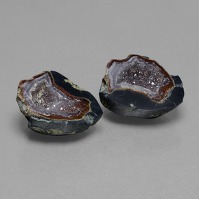 41.06캐럿 천연 멀티컬러 아게이트 지오드 보석, 멋진 모양, 20.8×16.4 mm, 불투명체