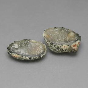 17.88캐럿 천연 다색 마노 지오드 보석, 멋진 모양, 불투명체