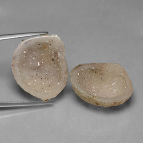 21.62캐럿 천연 멀티컬러 아게이트 지오드 보석, 멋진 모양, 22×18.2 mm, 불투명체