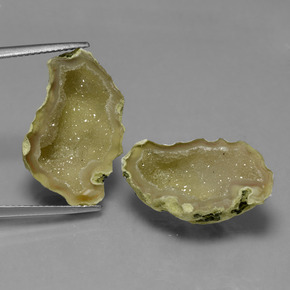 18.09캐럿 천연 멀티컬러 아게이트 지오드 보석, 멋진 모양, 22×14.5 mm, 불투명체