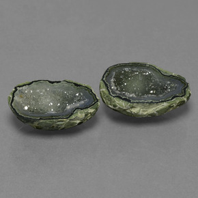 캐럿 천연 다색 마노 지오드 보석, 멋진 모양, 불투명체