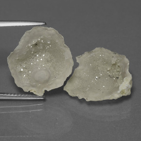 11.00캐럿 천연 멀티컬러 아게이트 지오드 보석, 멋진 모양, 17.1×16.4 mm, 불투명체