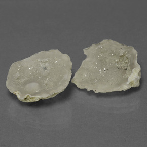 11.00캐럿 천연 멀티컬러 아게이트 지오드 보석, 멋진 모양, 17.1×16.4 mm, 불투명체