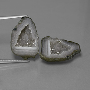 23.90캐럿 천연 멀티컬러 아게이트 지오드 보석, 멋진 모양, 22.2×14.6 mm, 불투명체
