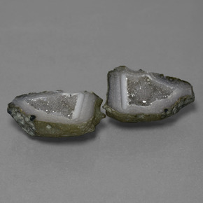 23.90캐럿 천연 멀티컬러 아게이트 지오드 보석, 멋진 모양, 22.2×14.6 mm, 불투명체