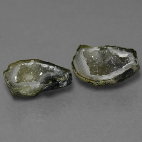14.53캐럿 천연 멀티컬러 아게이트 지오드 보석, 멋진 모양, 18.6×12.7 mm, 불투명체