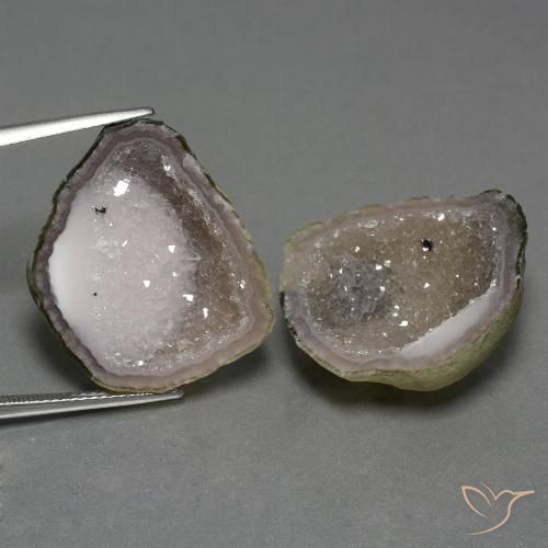 35.74캐럿 천연 멀티컬러 아게이트 지오드 보석, 멋진 모양, 23.7×20.2 mm, 불투명체