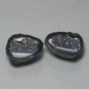 29.65캐럿 천연 멀티컬러 아게이트 지오드 보석, 멋진 모양, 21.8×20.9 mm, 불투명체