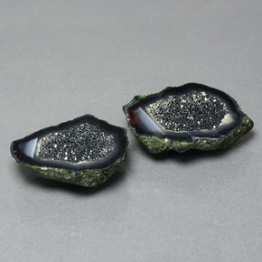 32.36캐럿 천연 다색 마노 지오드 보석, 멋진 모양, 불투명체