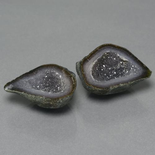 26.34캐럿 천연 멀티컬러 아게이트 지오드 보석, 멋진 모양, 22.7×18.4 mm, 불투명체