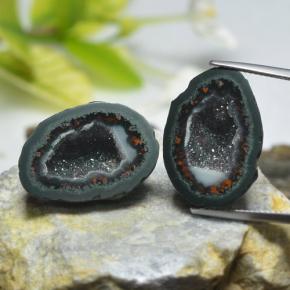 38.73캐럿 천연 다색 마노 지오드 보석, 멋진 모양, 불투명체