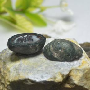 38.73캐럿 천연 다색 마노 지오드 보석, 멋진 모양, 불투명체