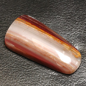 11.21캐럿 천연 멀티컬러 아게이트, 투명한, 26.1×13 mm, 투명/반투명