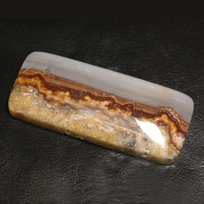 45.73캐럿 천연 멀티컬러 아게이트, 투명한, 44.7×19 mm, 투명/반투명