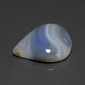 18.70캐럿 천연 멀티컬러 아게이트, 투명한, 23.4×19.5 mm, 투명/반투명