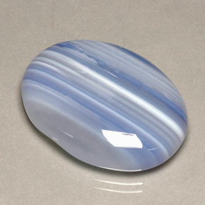27.08캐럿 천연 멀티컬러 아게이트, 투명한, 26.4×19.9 mm, 투명/반투명