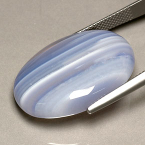 27.08캐럿 천연 멀티컬러 아게이트, 투명한, 26.4×19.9 mm, 투명/반투명