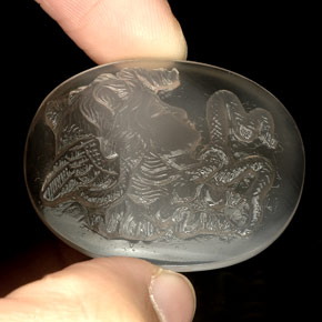 34.11캐럿 천연 바이컬러 아게이트, 투명한, 33.4×28.5 mm, 투명/반투명