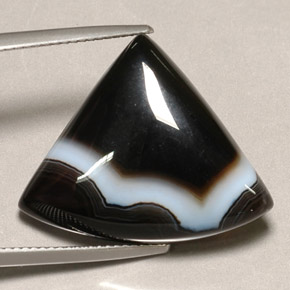18.18캐럿 천연 멀티컬러 아게이트, 멋진 모양, 24.4×20 mm, 불투명체