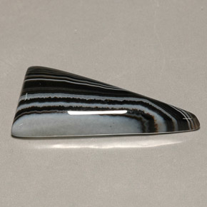 16.75캐럿 천연 멀티컬러 아게이트, 트릴리언, 32.3×14.8 mm, 불투명체