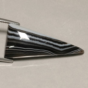 16.75캐럿 천연 멀티컬러 아게이트, 트릴리언, 32.3×14.8 mm, 불투명체