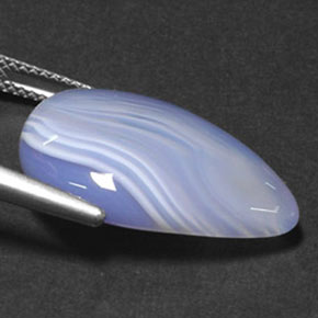14.67캐럿 천연 멀티컬러 아게이트, 투명한, 22.9×15.7 mm, 투명/반투명