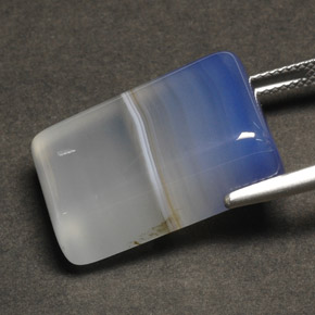 31.56캐럿 천연 멀티컬러 아게이트, 투명한, 22.7×13.9 mm, 투명/반투명