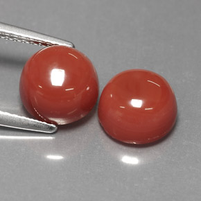 캐럿 천연 오렌지 아게이트 보석, 라운드 컷, 8.16 mm, 불투명체