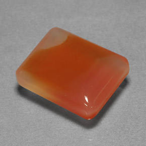 9.32캐럿 천연 오렌지 아게이트, 투명한, 14.5×11.7 mm, 투명/반투명