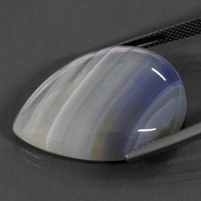 27.72캐럿 천연 멀티컬러 아게이트, 투명한, 26.2×20.1 mm, 투명/반투명