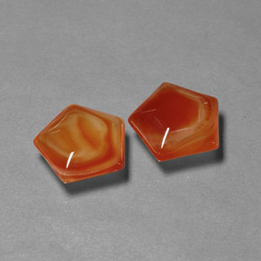 캐럿 천연 레드 오렌지 아게이트 보석, 멋진 모양, 12.4×12.3 mm, 투명한