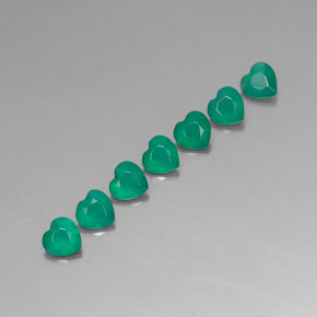 캐럿 천연 그린 아게이트 보석, 투명한, 4.2×4.2 mm, 투명/반투명