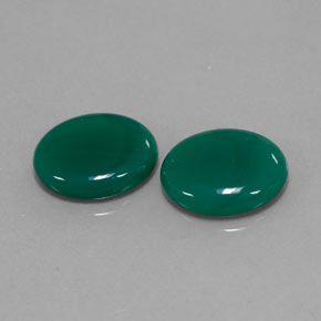 캐럿 천연 그린 아게이트 보석, 투명한, 12.1×10.1 mm, 투명/반투명