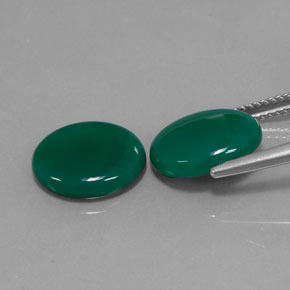 캐럿 천연 그린 아게이트 보석, 투명한, 12.1×10.1 mm, 투명/반투명