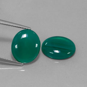 캐럿 천연 그린 아게이트 보석, 투명한, 11.9×10 mm, 투명/반투명