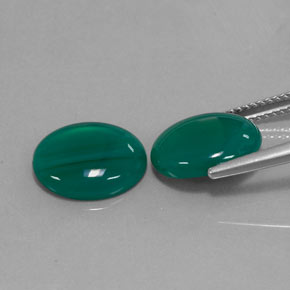 캐럿 천연 그린 아게이트 보석, 투명한, 11.9×10 mm, 투명/반투명