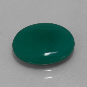 2.75캐럿 천연 그린 아게이트, 투명한, 12×10 mm, 투명/반투명