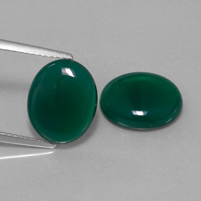 캐럿 천연 그린 아게이트 보석, 투명한, 12.1×9.9 mm, 투명/반투명