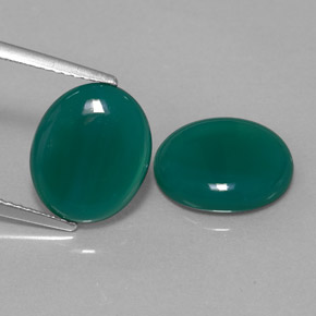 캐럿 천연 그린 아게이트 보석, 투명한, 12.1×10 mm, 투명/반투명