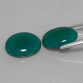 캐럿 천연 그린 아게이트 보석, 투명한, 12.1×10 mm, 투명/반투명
