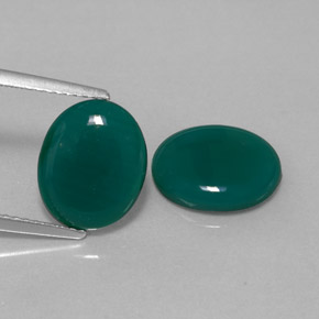 캐럿 천연 그린 아게이트 보석, 투명한, 11.1×9.1 mm, 투명/반투명