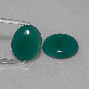 캐럿 천연 그린 아게이트 보석, 투명한, 11.1×9.1 mm, 투명/반투명