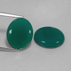 캐럿 천연 그린 아게이트 보석, 투명한, 12.1×10.1 mm, 투명/반투명