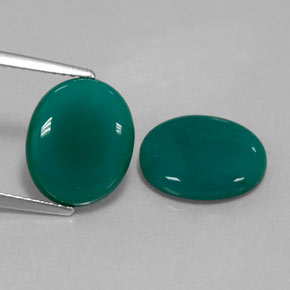 캐럿 천연 그린 아게이트 보석, 투명한, 12×10 mm, 투명/반투명