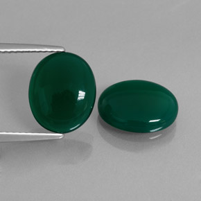 캐럿 천연 그린 아게이트 보석, 투명한, 11.1×9.1 mm, 투명/반투명