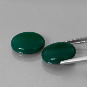 캐럿 천연 그린 아게이트 보석, 투명한, 11.1×9.1 mm, 투명/반투명