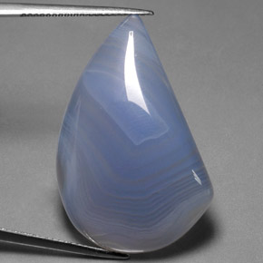 33.52캐럿 천연 멀티컬러 아게이트, 투명한, 33.3×20.3 mm, 투명/반투명