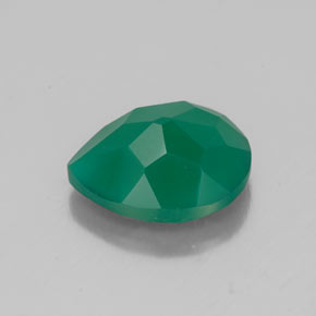 2.38캐럿 천연 그린 아게이트, 투명한, 10.3×8.3 mm, 투명/반투명