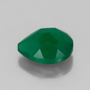 2.41캐럿 천연 그린 아게이트, 투명한, 10×7.9 mm, 투명/반투명