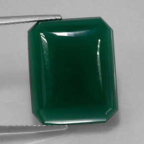 16.16캐럿 천연 그린 아게이트, 투명한, 18.9×15.4 mm, 투명/반투명